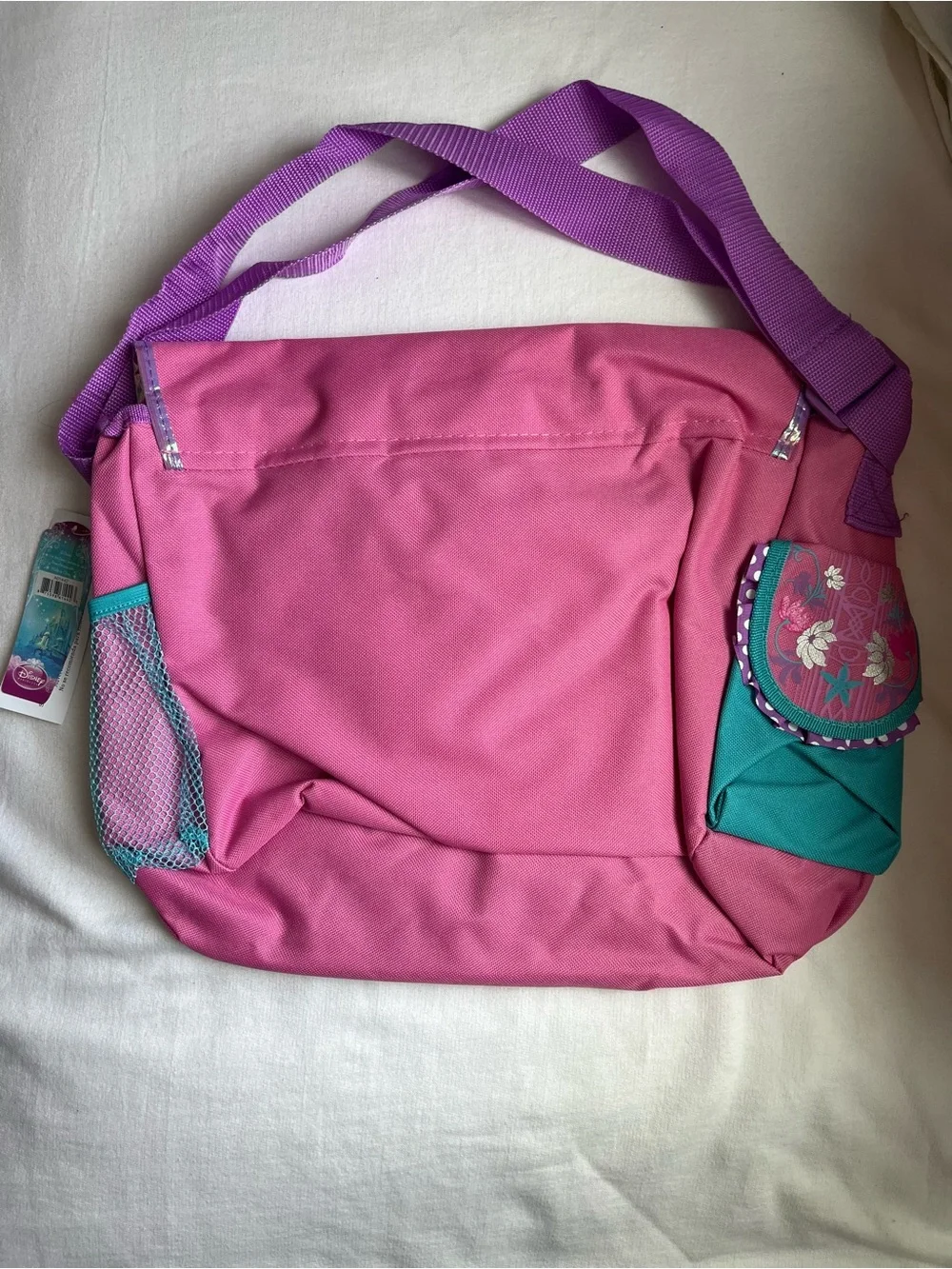 Disney Ariel Pink and Teal Kids Crossbody Bag